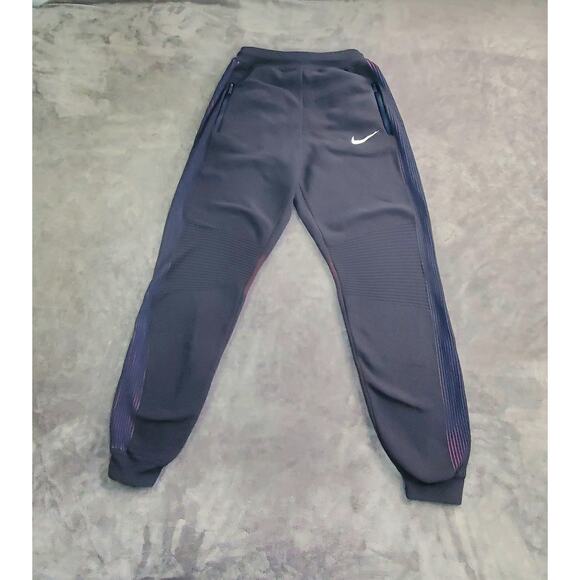 Nike Made In Italy Jogger Size L Pants Men’s Blue Nylon Winter C22-46 - Picture 1 of 9